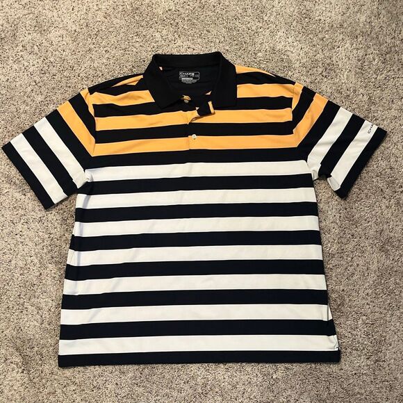 Chaps 78 Golf Striped Short Sleeve Polo Shirt Size XXL - Picture 1 of 6